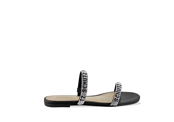 Schutz -Rasteira Slide Double Strap Preto