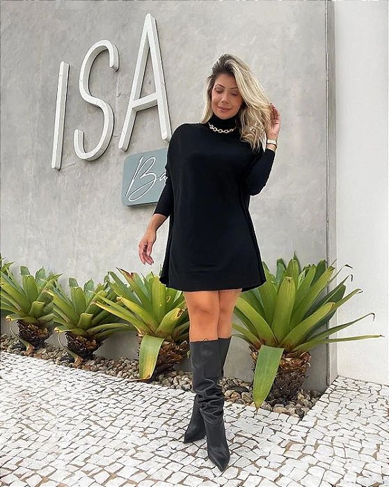Amaram - Poncho Tricot Preto
