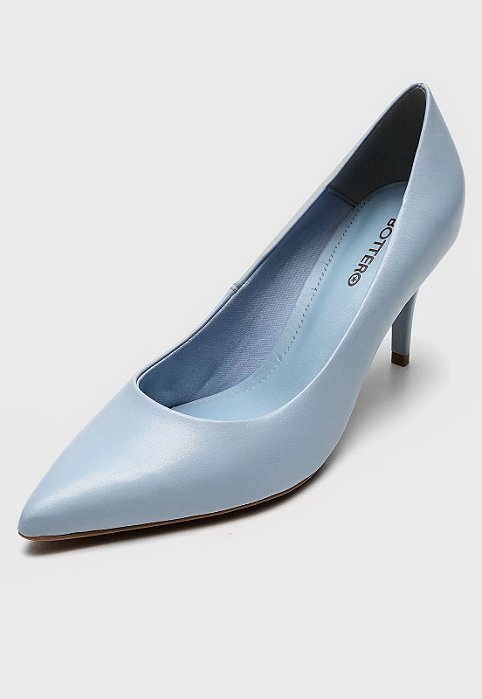 Bottero - Scarpin Azul Bico Fino