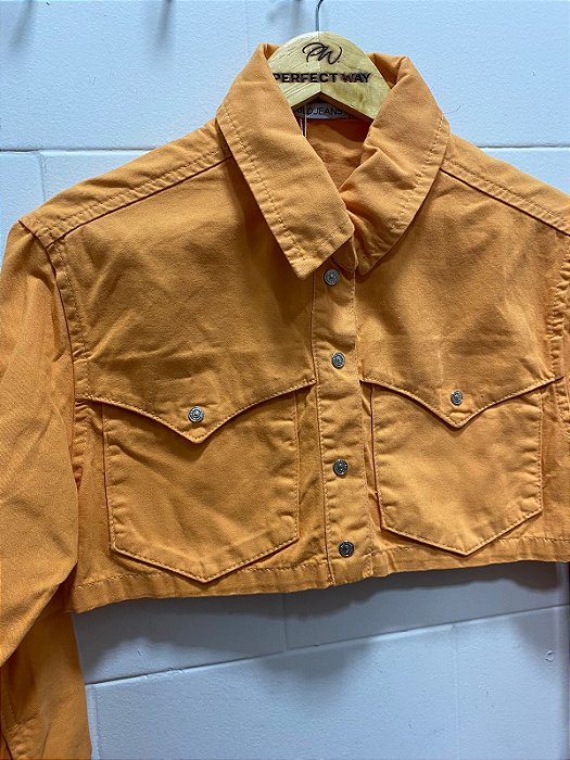 Bld - Jaqueta Jeans Laranjada