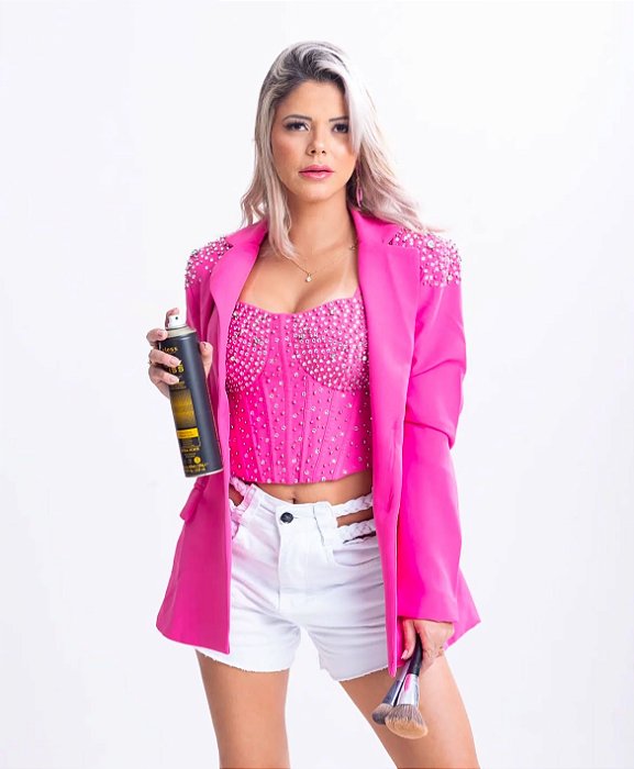 Chocoleite - Blazer  Bordado Pink