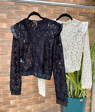 Lily Belle - Jaqueta Renda Preto