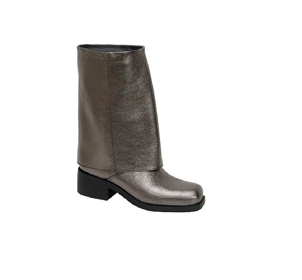 Bottero - Bota Capa Sobreposta Cinza Couro