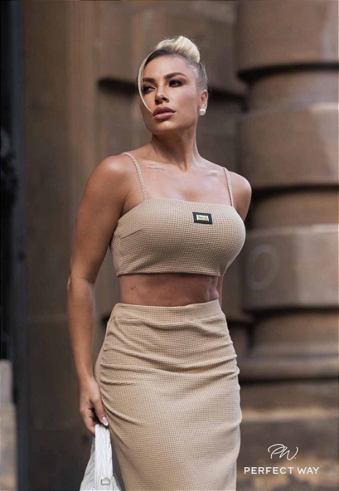 Perfect Way - Cropped  Bege