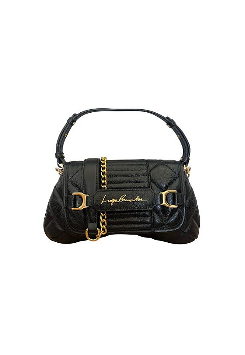 Luiza Barcelos - Bolsa Viena Preto Couro