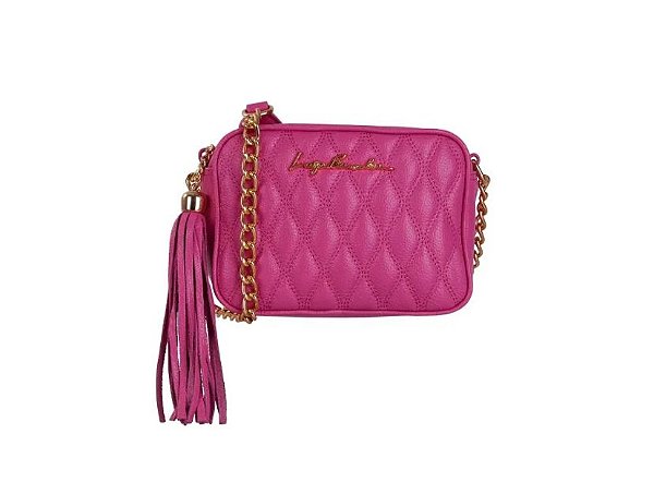 Luiza Barcelos - Bolsa Pequena Alça Corrente Pink