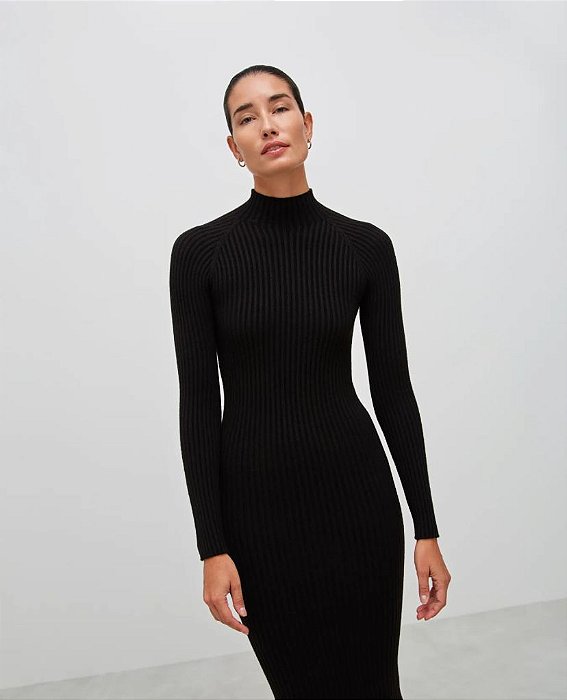 Roma - Vestido Midi Canelado