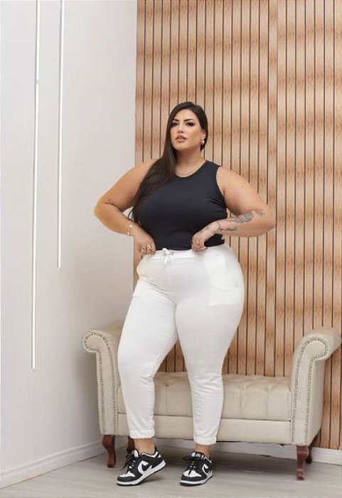 Benedita Plus Size - Regata Canelada
