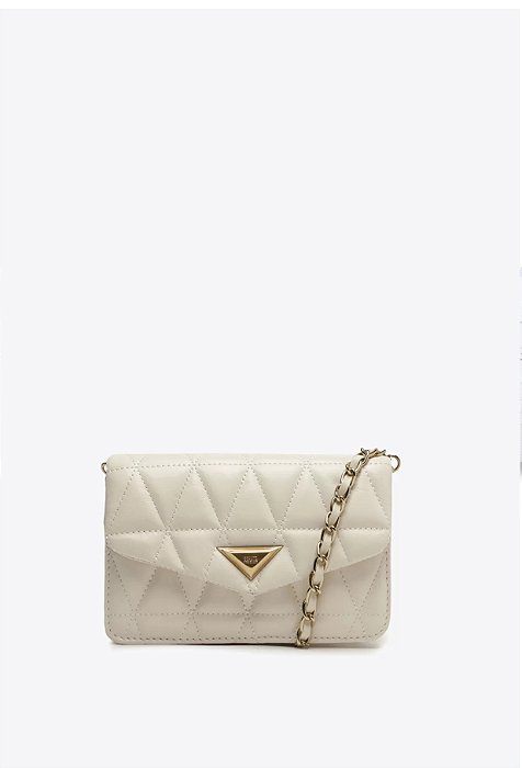 Schutz - Bolsa Pequena Tiracolo Matelassê Branca