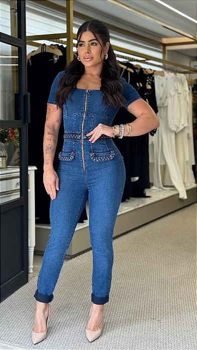 Bebela - Macacão Nádia Jeans