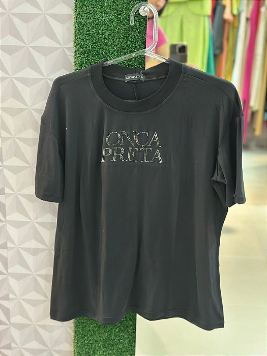 Onça Preta - T-shirt Manga Logo