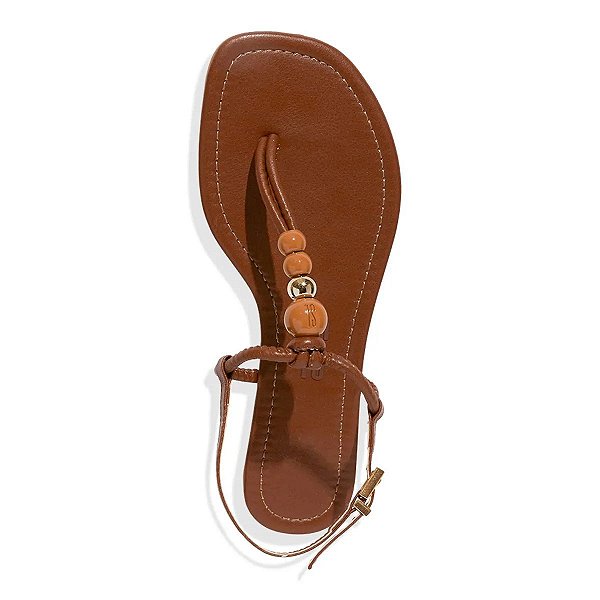 Santa Lolla - Rasteira Napa Soft Caramelo