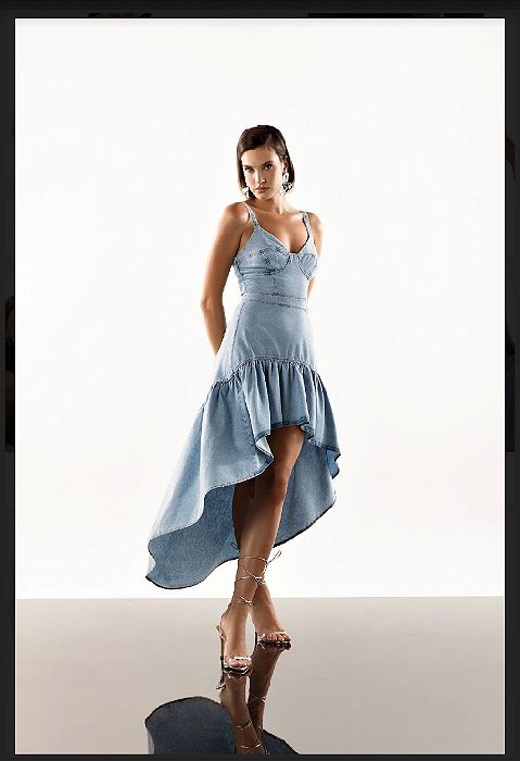 Onça Preta - Vestido Jeans