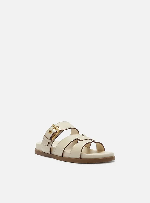 Arezzo - Papete Couro Off White