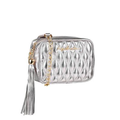 Luiza Barcelos - Bolsa Pequena Clássica Corrente Prata