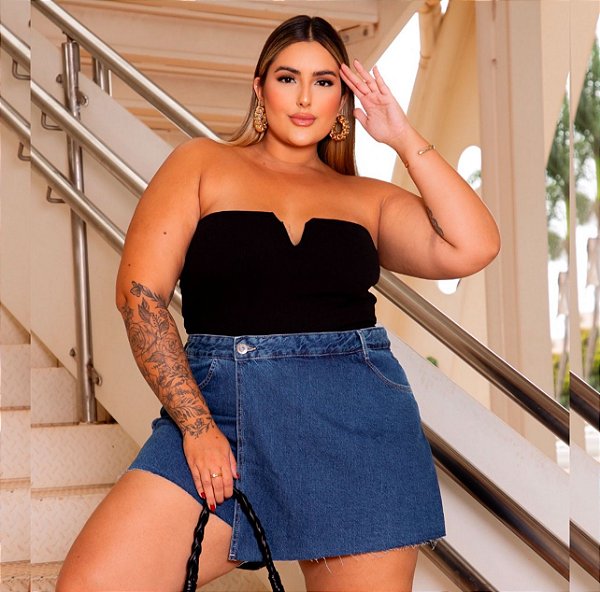 Blubetty - Short Saia Jeans
