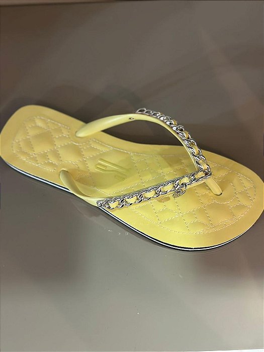 Santa Lolla - Chinelo Flip Flop Corrente Vanila