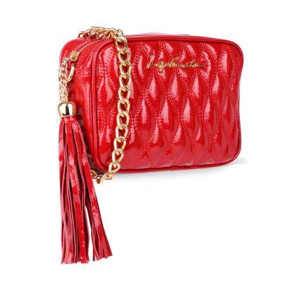Luiza Barcelos - Bolsa Pequena Corrente Verniz Pimenta