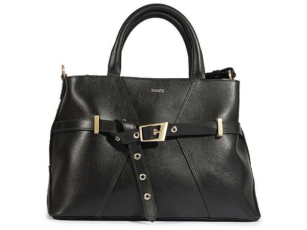 Schutz - Bolsa Tote Janet Couro Preta