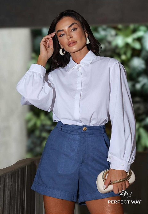 Perfect Way - Camisa com Botoes Off