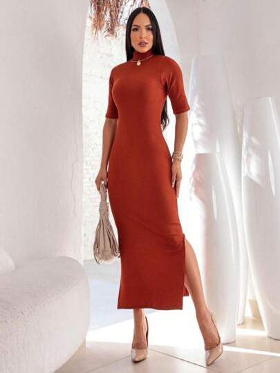 Skenn - Vestido Canelado Midi