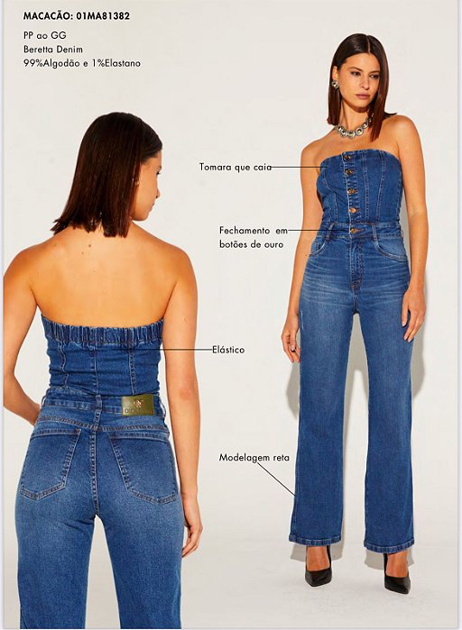 Onça Preta - Macacão All Jeans