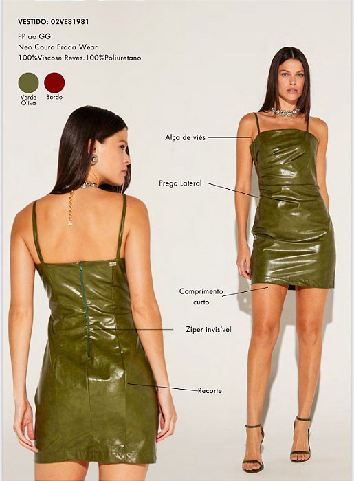 Onça Preta - Vestido Courino