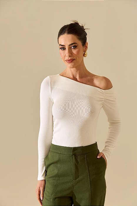 Flor Linda - Blusa Liz Off White