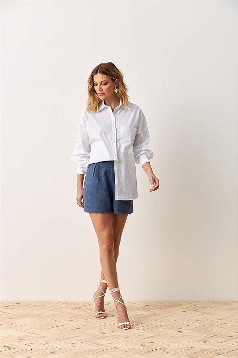 Flor Linda - Short Linho Bruna