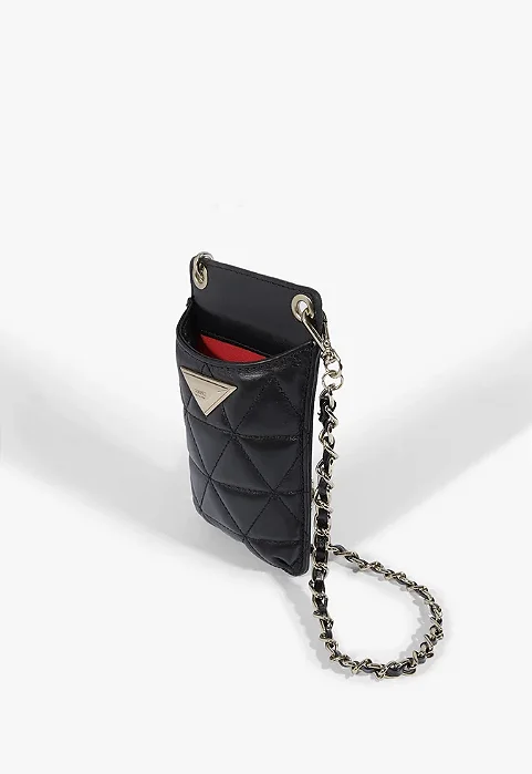 Schutz - Porta Celular Preto Couro