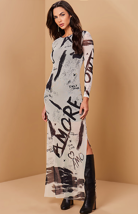 Luleg - Vestido M/L Estampado