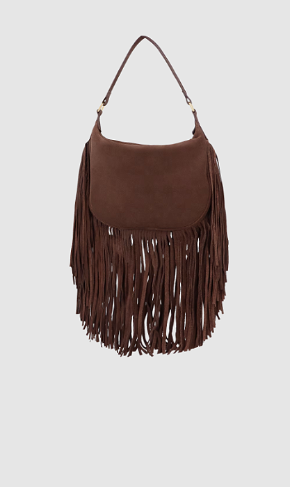 Luiza Barcelos - Bolsa Média Boho Franjas