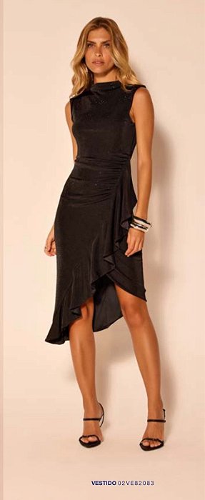 Onça Preta - vestido Midi