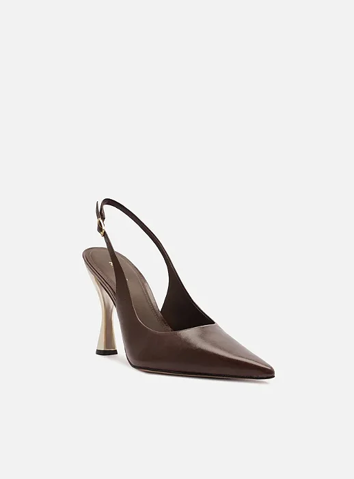 Arezzo - Scarpin Slingback Marrom