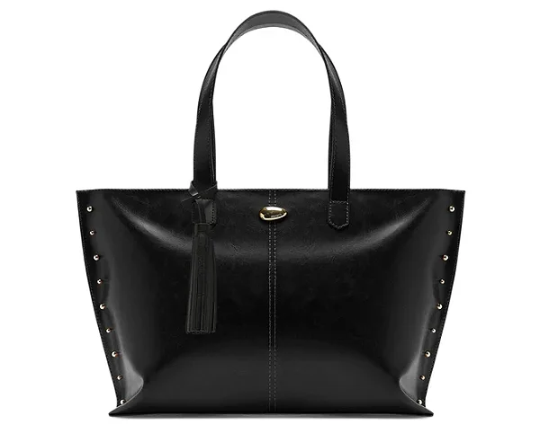 AnaCapri - Bolsa Shopping Tachas Preto