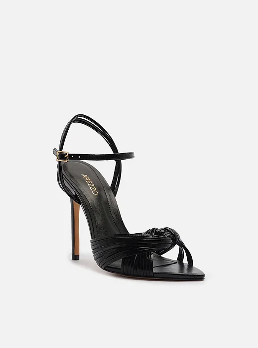 Arezzo - Sandália Bico Folha Preto