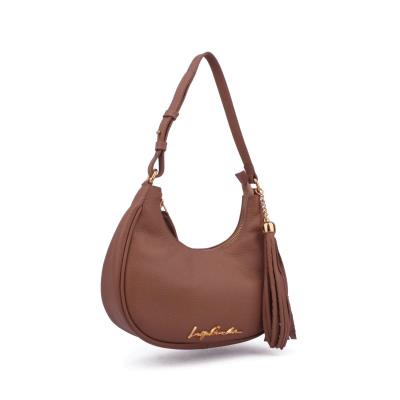 Luiza Barcelos - Bolsa Baguete Meia Lua Nude