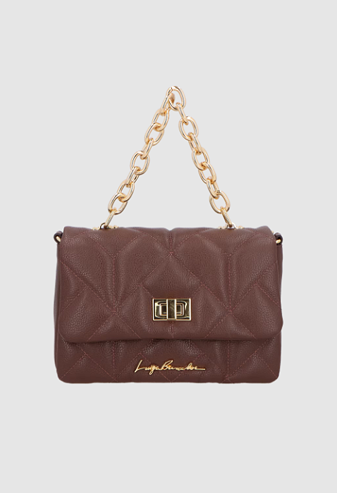 Luiza Barcelos - Bolsa Pequena Alça Corrente Coffe