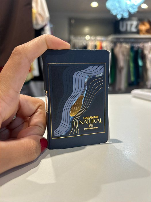 Perfume Masculino - Flaconete Haramain Natural Iris