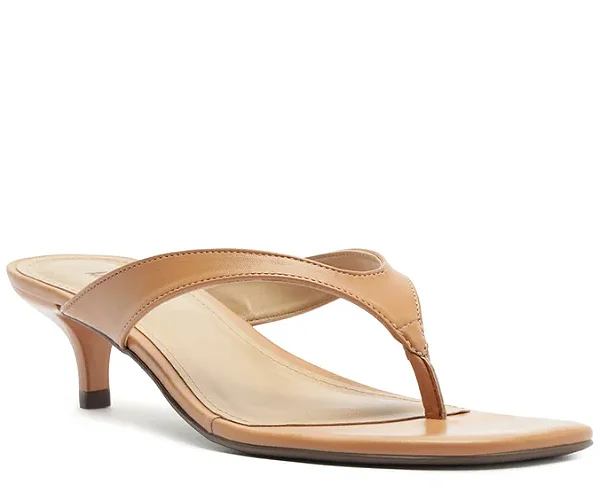 AnaCapri - Tamanco Salto Fino Bege