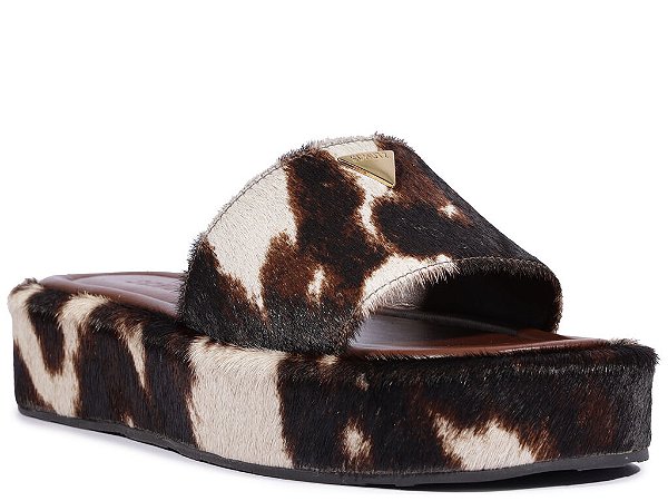 Schutz - Papete Flat Form Animal Print