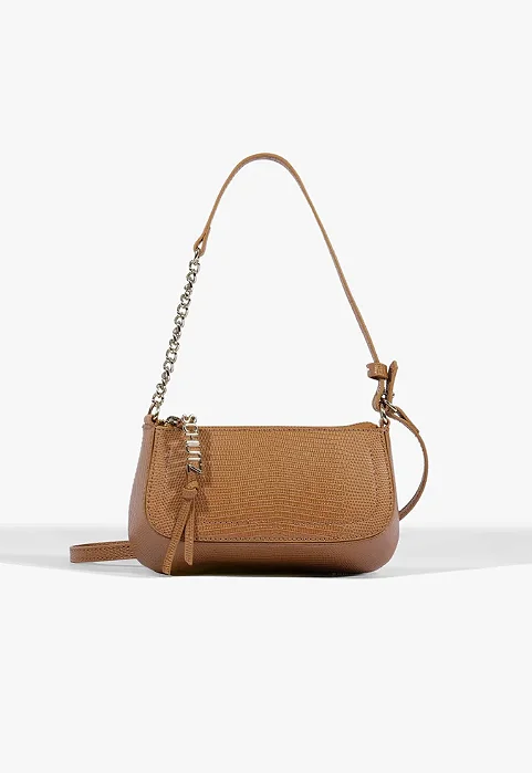 Schutz - Bolsa TiraColo Tina Pequena Marrom