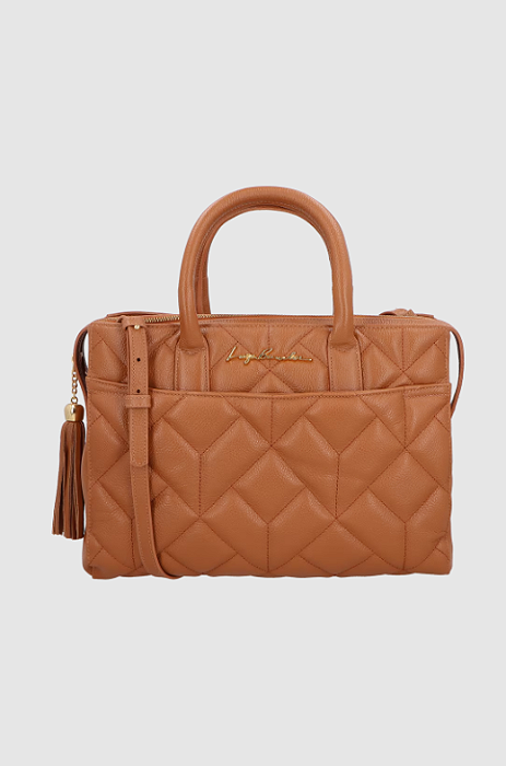 Luiza Barcelos - Bolsa Grande Matelassê Caramelo