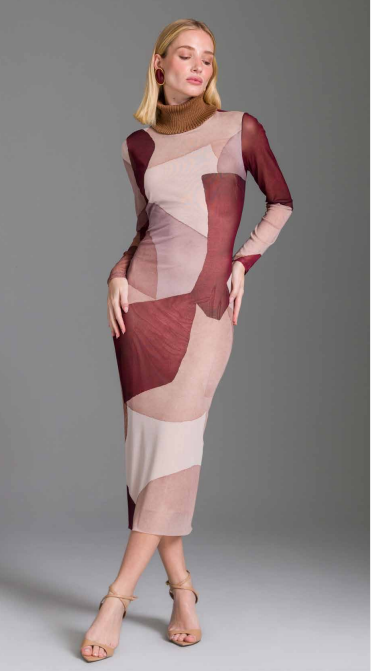 Charry - Vestido Super Midi Gola Alta