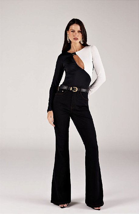 Onça Preta - Body Bicolor