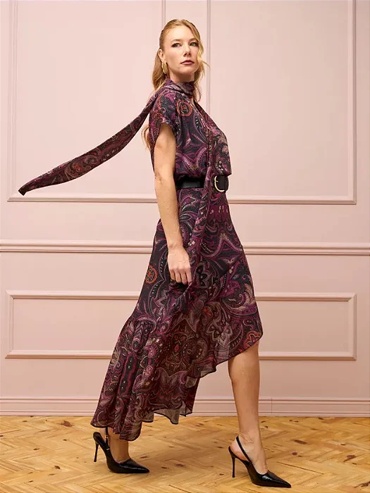 Flor Linda - Vestido Midi Paisley