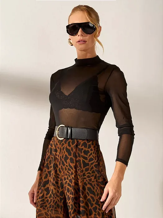 Flor Linda - Blusa Justa Tule