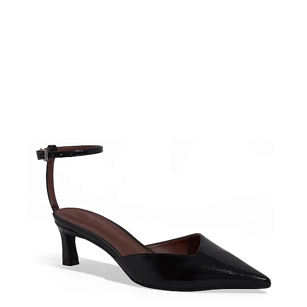 Santa Lolla - Scarpin Slingback Napa Preto