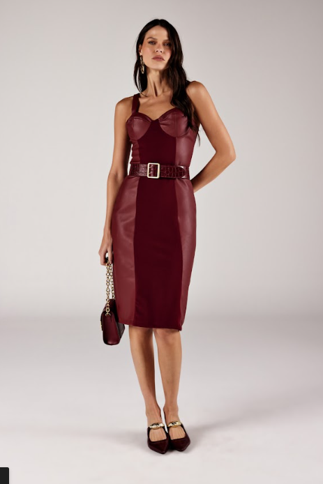 Onça Preta - Vestido Midi Feminino