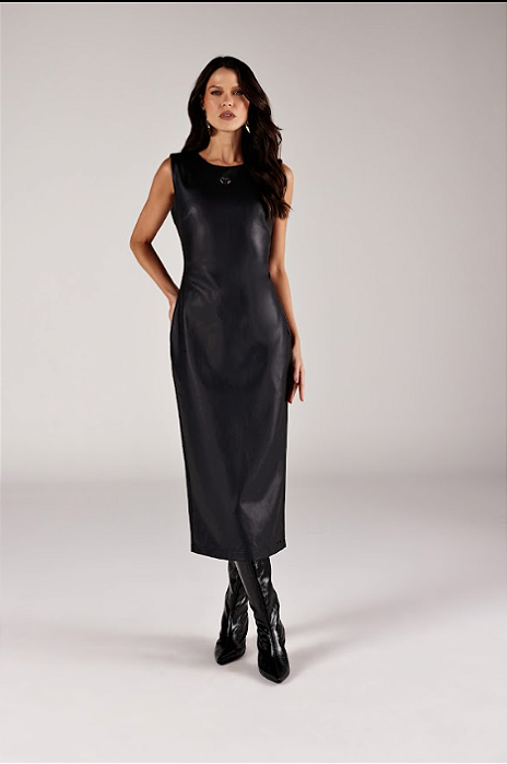 Onça Preta - Vestido Courino